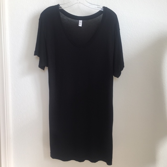 American Apparel Black Viscose Tee 